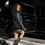 Malu Trevejo Showing Some Curves in Mini Black Dress 9 Sexy Photos 1